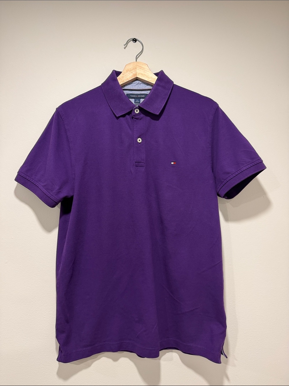 Tommy Hilfiger Slim Fit Men’s Purple Polo Shirt